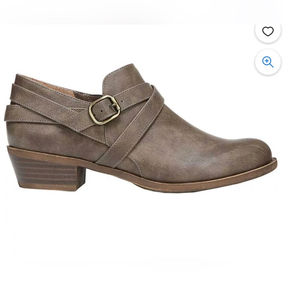 Life Stride Velocity 30 Women’s Buckle Accent Almond Toe Block Heel Bootie - Picture 2 of 15